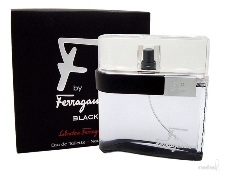 Salvatore Ferragamo F By Ferragamo Black Pour Homme