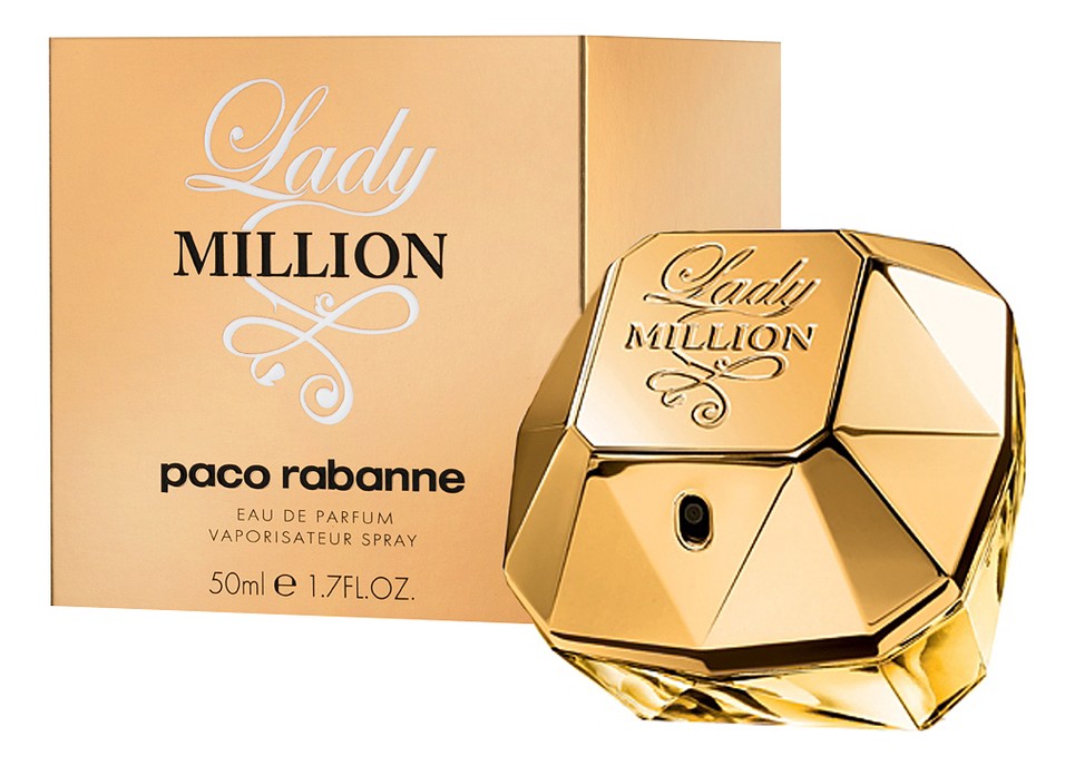 Пако рабан женские купить. Paco Rabanne Lady million 50ml. Paco Rabanne Lady million 50ml EDP. Lady million (Paco Rabanne) 100мл. Lady million 80 ml.